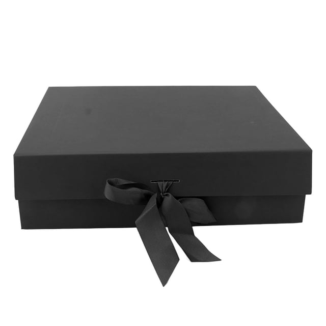 Gift Packaging Box, Exquisite Collapsible Gift Box Portable Ribbon Stylish For Party For Cosmetics Orange,Black,Green