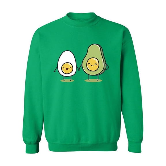 Half Egg And Avocado Sweatshirt Women -Image by Shutterstock, Female XX-Large