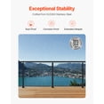 thumbnail image 3 of VEVOR Cable Railing Post, 42x1x2 Inch Level Deck Stair Posts, 1-Pack Stainless Steel Cable Handrail Post, Pre-Drilled Pickets with Mounting Bracket Stair Railing Kit, Black, 1JZLGZXHS1063GGTD001V0, 3 of 9