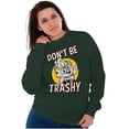 thumbnail image 3 of Woodsy Owl Don't Litter Retro Cartoon Sweatshirt for Men or Women Brisco Brands X, 3 of 6