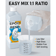thumbnail image 3 of INCLY 64OZ Crystal Clear Epoxy Resin Kit, High Gloss & Bubbles Free Resin Supplies, Self Leveling 1:1, 3 of 6