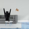 thumbnail image 2 of Escultura creativa de figura de caballo con gesto de mano de roca, señal de mano única y adorno de caballo para apartamento, dormitorio, oficina, rest, 2 of 8