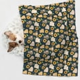 thumbnail image 6 of Naloa Bear Sunflower Dog Blanket, 3 Sizes Cat Blanket for Indoor Cats Large Medium Small Dog Gifts-, 6 of 8