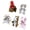 Set C, variant on 5PCS Lovely Animal Finger Puppet Plush Figure Toy for Parents Storytelling Activity Fun Pretend Play Game Supply