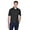 BLACK, variant on Harriton M354 Men's Micro-Piqué Polo