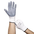 thumbnail image 2 of AnsellPro HyFlex Foam Gloves, White/Gray, Size 10, 12 Pairs, 2 of 2