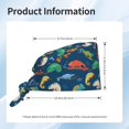 thumbnail image 2 of Scrub Caps Women Men, Colorful Cute Chameleon Lizard_A Adjustable Working Caps, Turban Hat Cleaning Working Cap with Sweatband, Elastic Bandage Tie Back Nurse Cap, 2 of 5