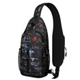 thumbnail image 1 of Science Formula Pattern Sling Backpack, Chemistry Physics Math Crossbody Daypack for Students and Teachers, 1 of 6