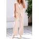 thumbnail image 5 of Conjunto PRETTYGARDEN Chaleco sin Mangas con Escote en V y Pantalones de Pierna Ancha Beige Talla L, 5 of 7