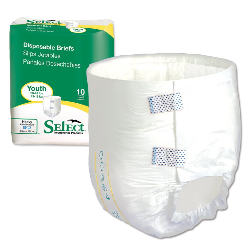 Select Youth Incontinence Brief Youth Heavy Absorbency