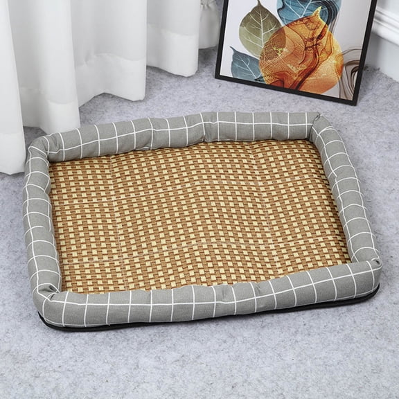 Self-Adhesive Pet Cooling Mat 20.87x15.75in, Portable Foldable Summer Bed for Dogs Cats with Non-Slip Base, Reversible Seasonal Pet Pad