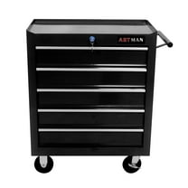 5 Drawer Rolling Tool Chest, Steel Tool Storage Cabinet for Garage Storage with 4 Wheels and Locker