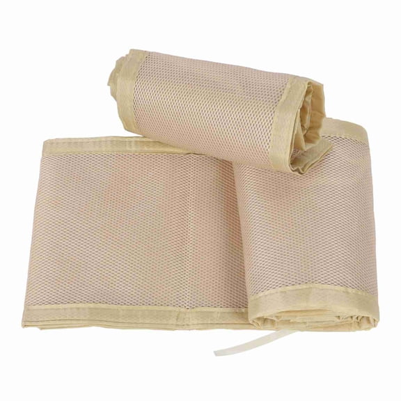 Malla Parachoques Para Cuna De Bebé, Forro De Malla Para Cuna De Bebé, Poliéster, Fijación De Alta Resistencia, Transpirable Para Cunas De Tamaño Completo Para Bebés