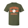 thumbnail image 2 of Wild Bobby City of San Francisco Baseball Fantasy Fan Sports Men's T-Shirt, Military Green, Medium, 2 of 6