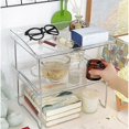 thumbnail image 3 of Acrylic parent Desktop Storage Box Student Dormitory Office Storage Rack Household Foldable Hei, 3 of 5
