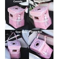 thumbnail image 2 of Bote de basura para coche eAuto impermeable con tapa y almacenamiento, color rosa, 2 of 5