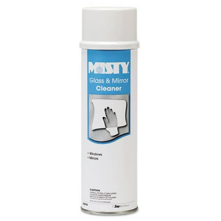 Misty 1001447EA 19 oz Aerosol Can, Glass & Mirror Cleaner with Ammonia