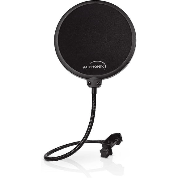 Auphonix Microphone Pop Filter (MPF-1) 6-inch Diameter With Double Mesh Filter Screen