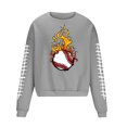thumbnail image 3 of Sudadera sin capucha para hombre, cuello redondo, deportiva, con estampado de béisbol, sudadera con capucha, manga larga, blusa de poliéster para hombre, 3 of 4
