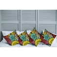 thumbnail image 6 of Ambesonne East Throw Pillow Cover 4 Pack, Umbrella Market, 24", Multicolor, 6 of 6