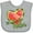 AC-Heather Grey, variant on Inktastic I'm One in a Melon Watermelon Heart Boys or Girls Baby Bib