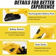 thumbnail image 4 of DENEST 20V Cordless Tiller Cultivator, Electric Garden Tiller 250 RPM 3.9" Tilling Width, 6.7" Depth, with 2000mAh Battery, Height Adjustable, 4 of 9