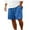 Blue, variant on Iugvhana Men's Shorts Casual Drawstring Elastic Waist Lightweight Summer Beach Shorts Knee Length Shorts Breathable Black XXL