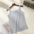 thumbnail image 5 of Endives Women's Camisole Top Lace Trim Sleeveless Tank Top Base Layer Daily Wear Inner Wear Grey, 5 of 5