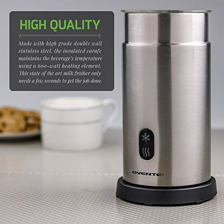 Ovente Electric Handheld Milk Frother with Premium Stainless Steel