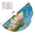 thumbnail image 5 of Kll 48" Christmas Tree Skirt Earth View World Map Xmas Tree Skirts Mat For New Year Xmas Holiday Party Indoor Outdoor Home Decoration, 5 of 9