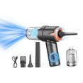 thumbnail image 1 of 120W Compressed Air Duster, 6.02*7.51 Inch Cordless Air Blower, Electric Air Duster for Cleaning Keyboard&PC, Air Cleaning Kit, Duster Cleaner, USB Portable Vacuum Cleaner, 1 of 7