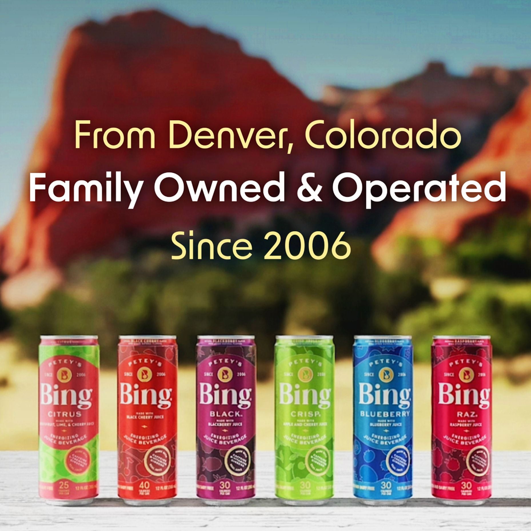 Bing Beverage Healthy Energy Drinks, Bing Citrus, 12 oz (12 Pack)