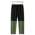 thumbnail image 2 of Mens Sweat Pants, Men's Waterproof Cargo Pants Color Block Straight Joggers Elastic Waist Outdoor Hiking Sweatpants with Pockets, 2 of 6