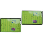 2 Pieces Soccer Magnetic Coaching Board Referee Gear The Portab Clipboard Football