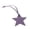 Purple, variant on YIEMEEN Five Pointed Star Pendant Keychain Stylish Key Rings Five-pointed Star Luggage Tag Purse Decoration for Ladies