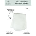 thumbnail image 3 of Honest Baby Clothing Organic Cotton Boy/Girl Receiving Blanket, White, 3 of 6