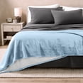 thumbnail image 2 of Bare Home Manta de Cama de Felpa Sherpa Mullida y Suave, Reversible, Liviana, Tamaño Matrimonial/queen, Azul Claro, 2 of 6