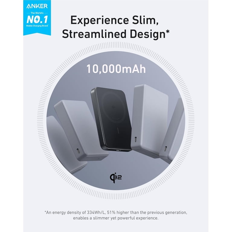 Anker Ultra-Slim 10,000mAh Magnetic Battery Pack, MagGo Power Bank