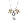 thumbnail image 2 of Delight Jewelry Cheer Heart with AB Crystal Multi-Colored Crystal Mom Charm Necklace, 2 of 5