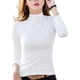 thumbnail image 1 of Minnieouse Camiseta para mujer, ropa interior cómoda de algodón con medio cuello y manga larga, jersey, abrigo ligero, delicado, Simple, maleable Prendas para la parte del cuerpo Blanco Blanco L Minnieouse AP013430-04, 1 of 6