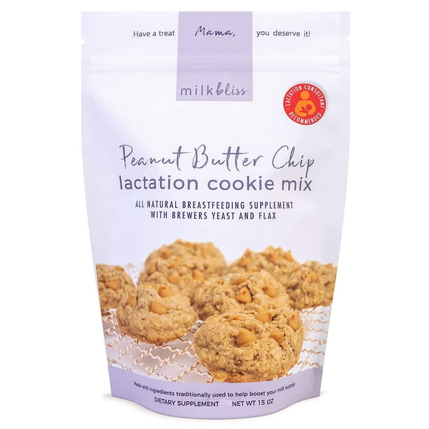 MilkBliss Oatmeal Peanut Butter Chip Lactation Cookie Mix for