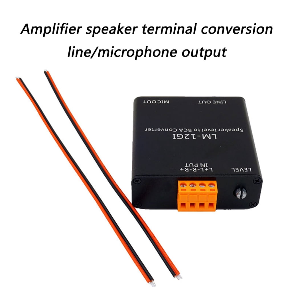 Jesscasday Audios Converters High Level Speaker Signal to Low Level Audios Adapters for Mixers and Sound Cards Power Amplifiers