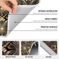 thumbnail image 6 of Yayeee Dish Drying Mat for Kitchen Counter 16" x 18" Microfiber Super Absorbent Coffee Decorative Pad, Black Floral Pattern, 6 of 9