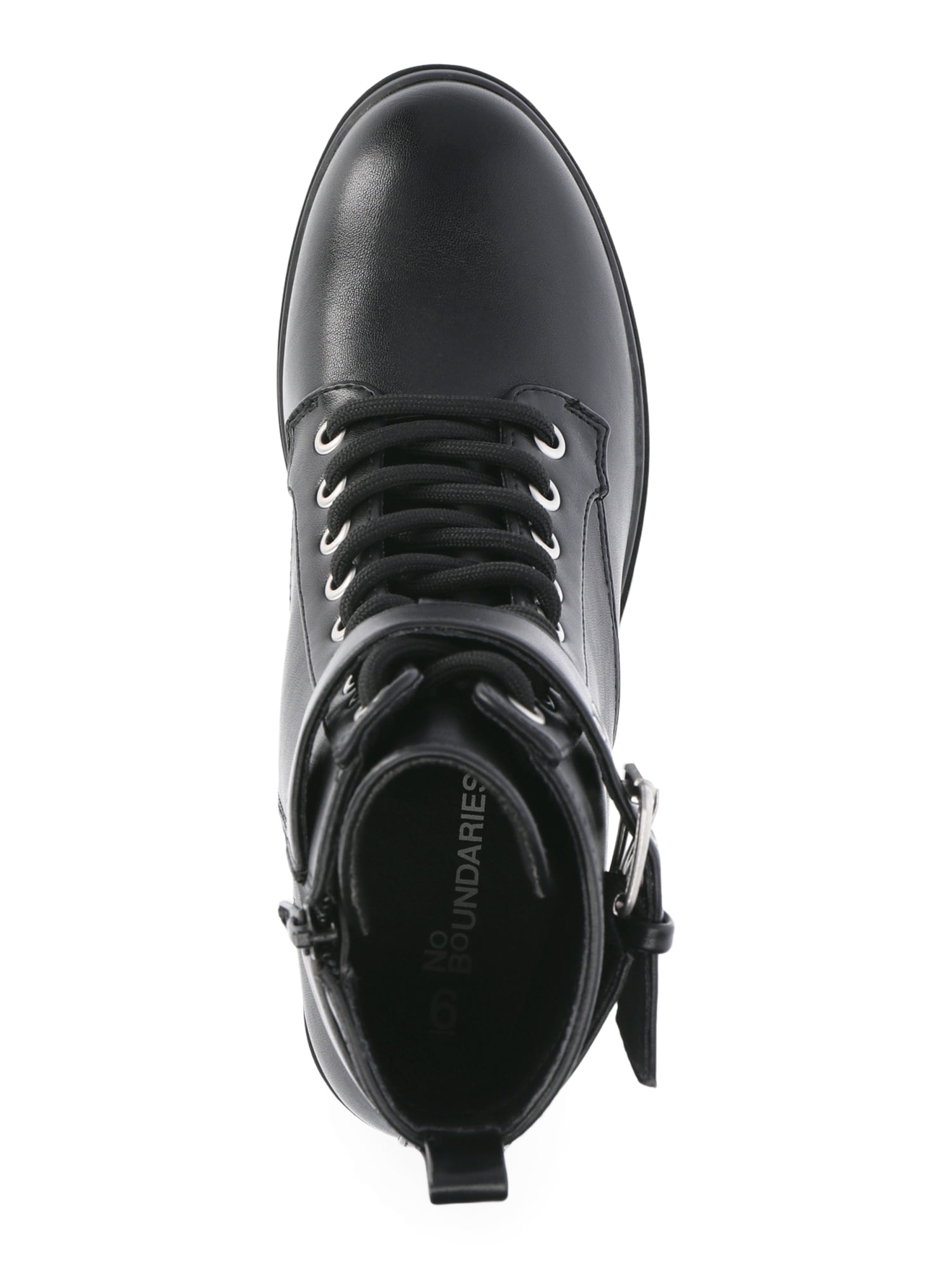 No Boundaries Women's Lace Up Motto Boot, Wide Width Available