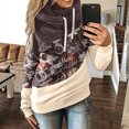 thumbnail image 1 of Ruimatai Femmes Col Capot Pull à Capuche Manches Longues Sweat-Shirts Pulls Cordons Hauts, 1 of 5