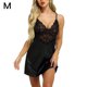 thumbnail image 1 of Ropa de dormir sexy para mujer Conjunto de ropa interior Ropa interior de encaje Ropa de dormir, Negro, M seitruly XX000108-06, 1 of 7