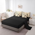 thumbnail image 5 of jejeloiu Gothic Skull Skeleton 7-Piece Bedding Comforter Set,Black Bird Raven King Bedding Sets For Girls Boys Reversible, 5 of 8