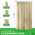 thumbnail image 2 of Natural Hemp 54x74" Stall Shower Curtain - Natural fabric Leakproof curtain for luxury bathroom decor - Natural, 2 of 10