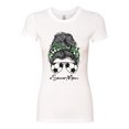 thumbnail image 3 of Messy Bun Soccer Life | Mom Life Game Day Vibes Sports Lover | Mother's Day Sports Womens Slim Fit Junior Tee, White, 2XL, 3 of 5