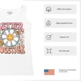 thumbnail image 6 of Better Together Women's Tank Top Vintage Retro Boho Style 70s Floral Vibe Hippie Peace Love Friendship Bohemian, 6 of 7